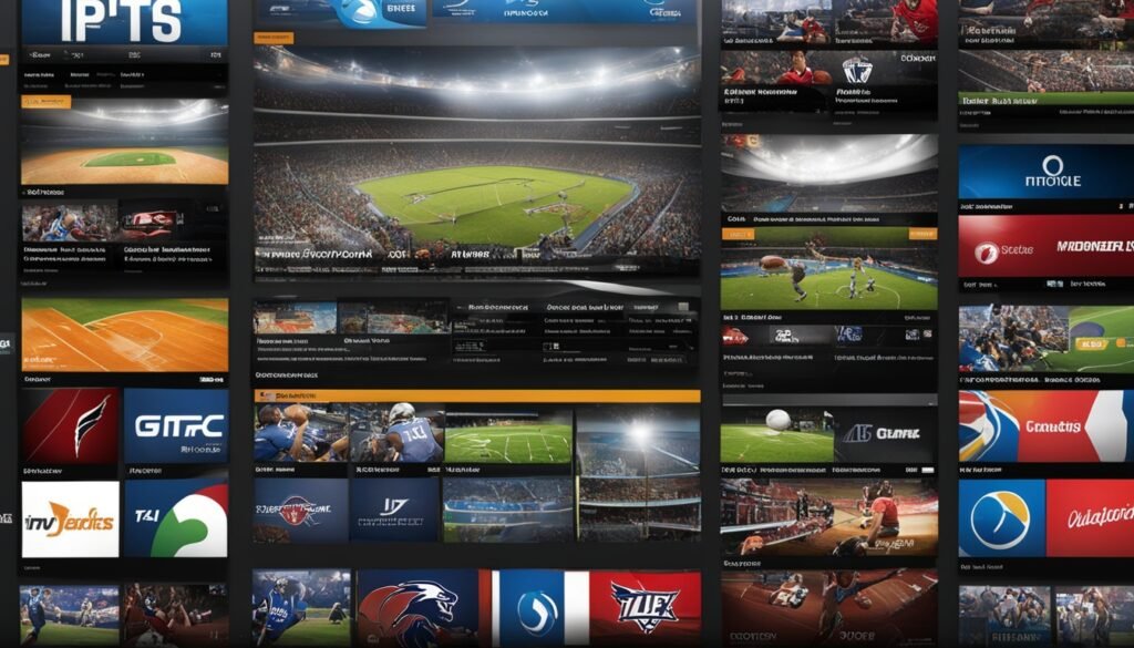 IPTV sports channel offerings